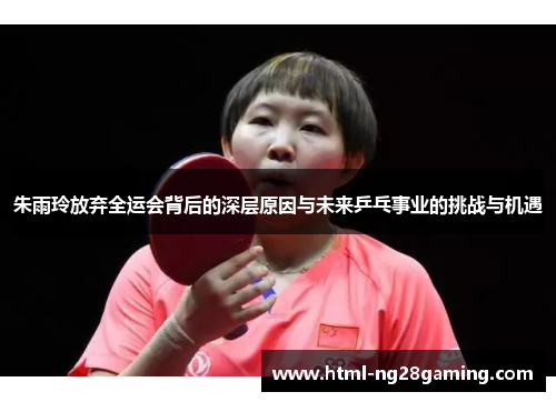 朱雨玲放弃全运会背后的深层原因与未来乒乓事业的挑战与机遇