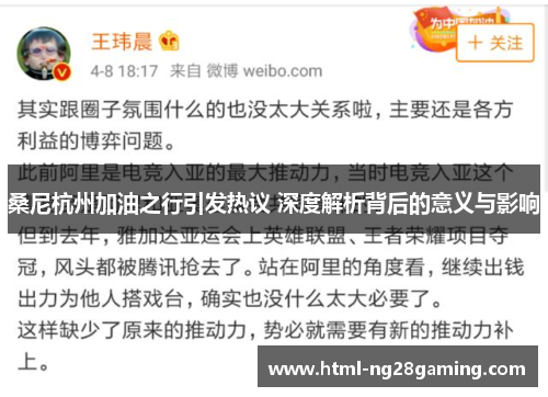 桑尼杭州加油之行引发热议 深度解析背后的意义与影响 桑尼杭州加油之行引发热议 深度解析背后的意义与影响